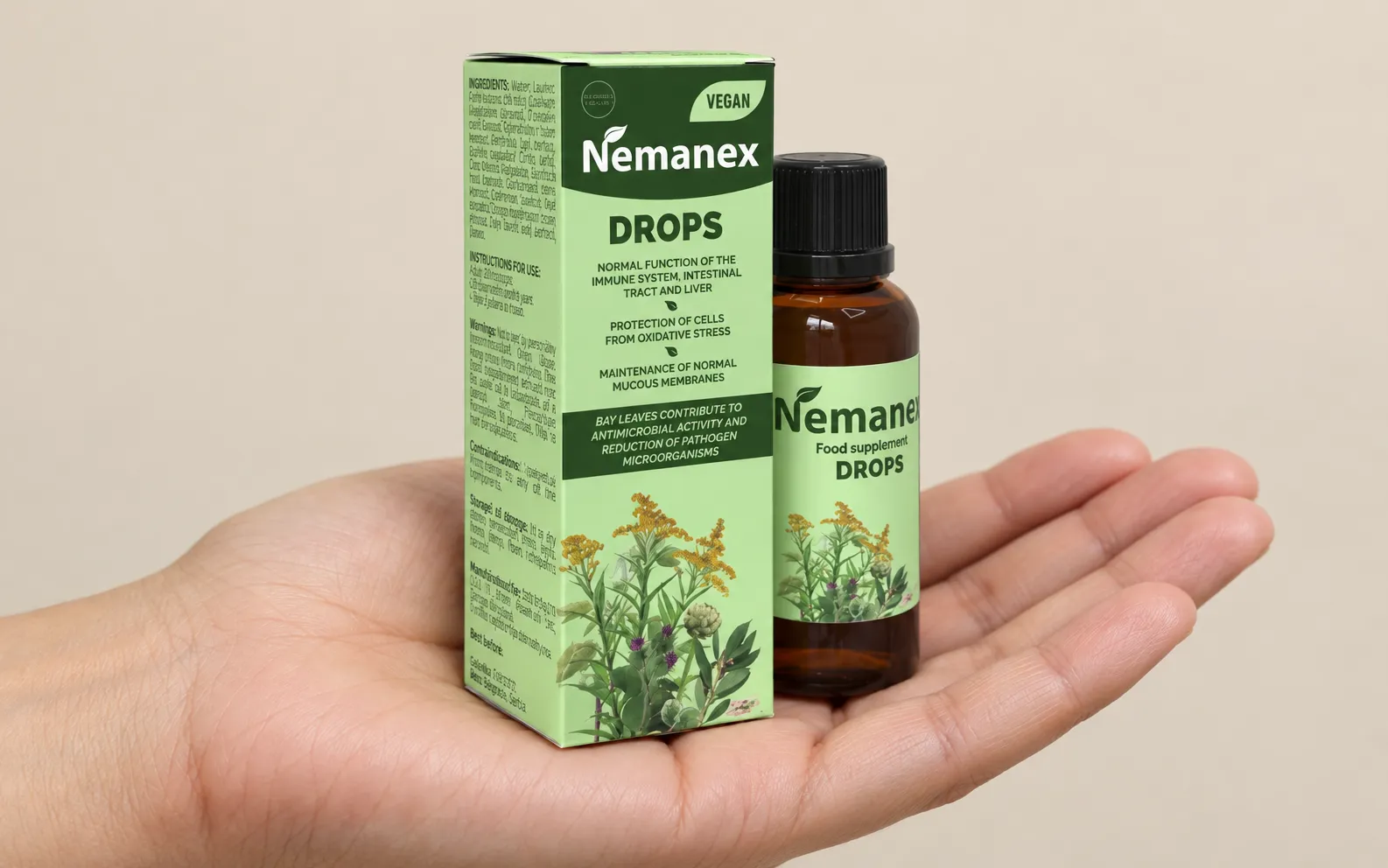 Nemanex Cystitis — le produit en main