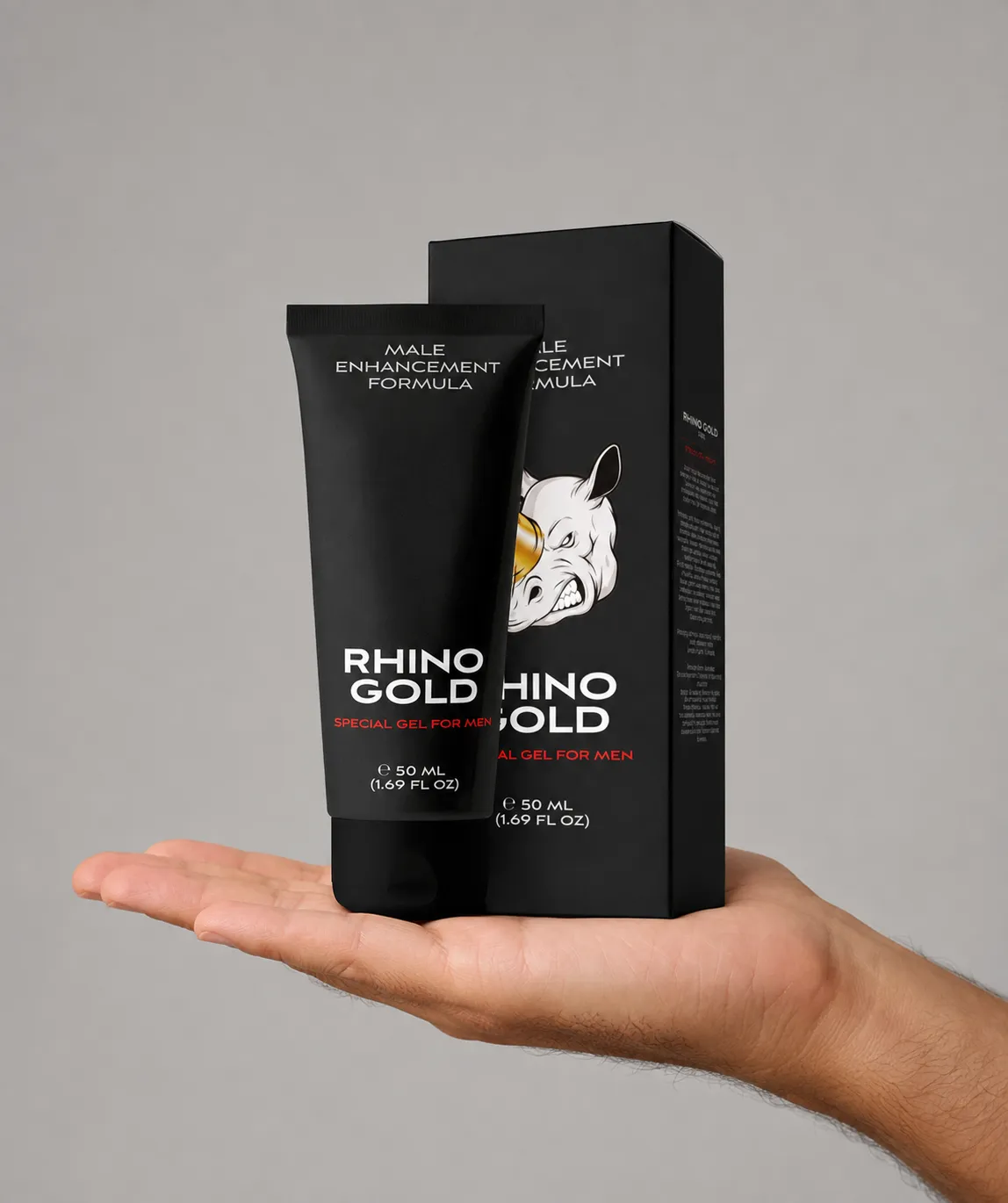 Rhino Gold Gel — le produit en main
