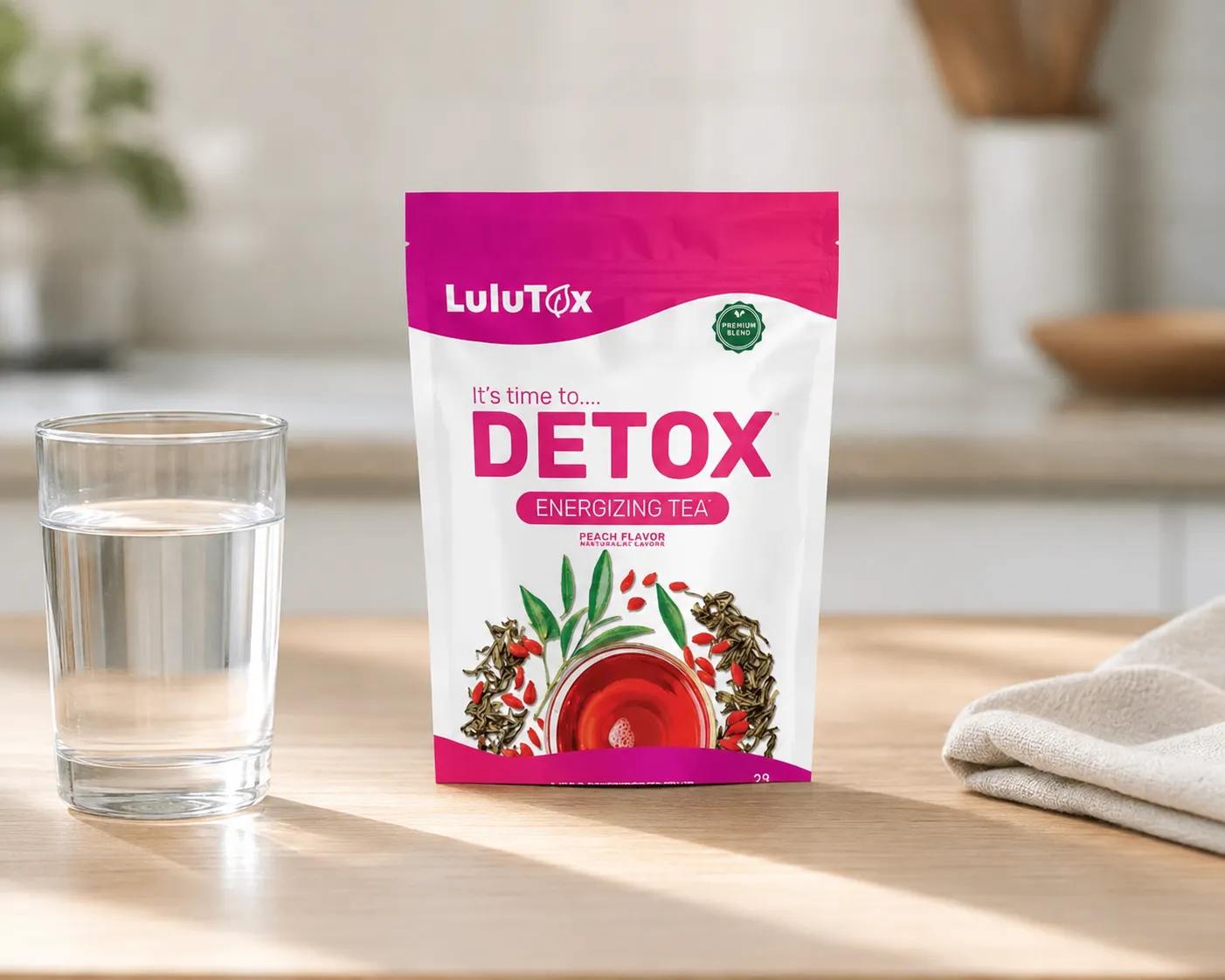 Lulutox Detox Tea HCTC — le produit au quotidien