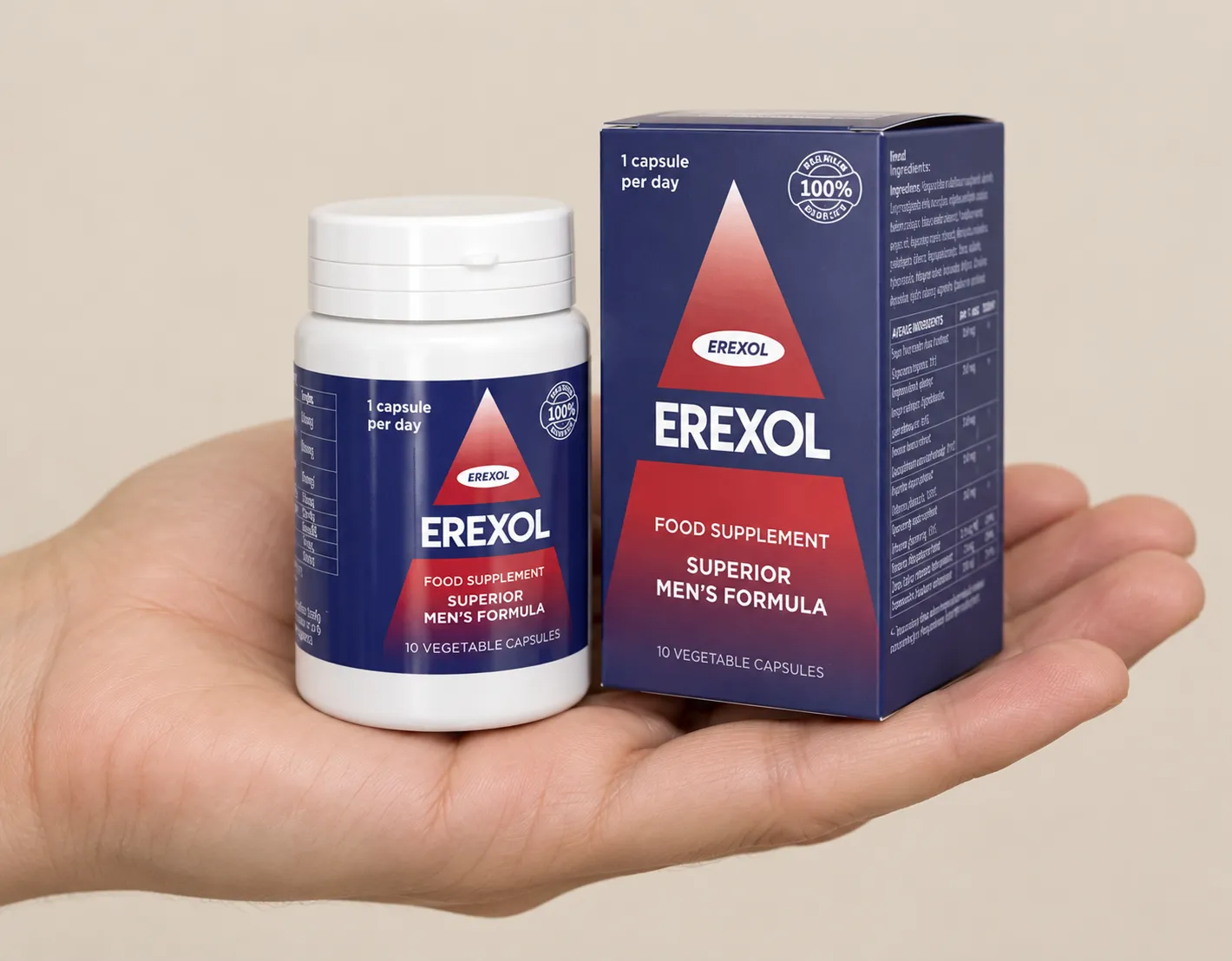 Erexol — le produit en main